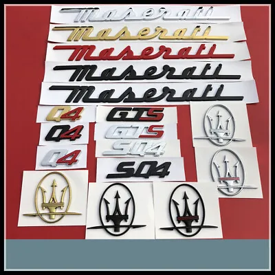 For Maserati GranTurismo Ghibli Levante Emblem Rear Trunk Badge Sticker Decal • $22.95