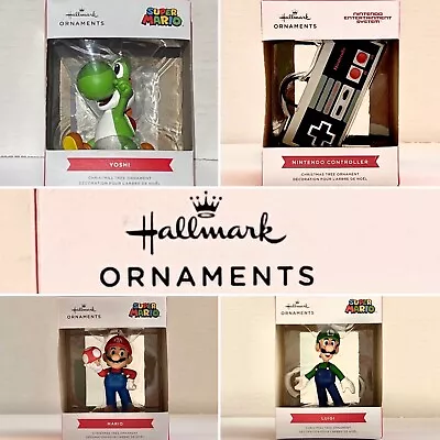 Hallmark Lot  Nintendo Mario Yoshi  NES Controller Luigi Christmas Tree Ornament • $39.99