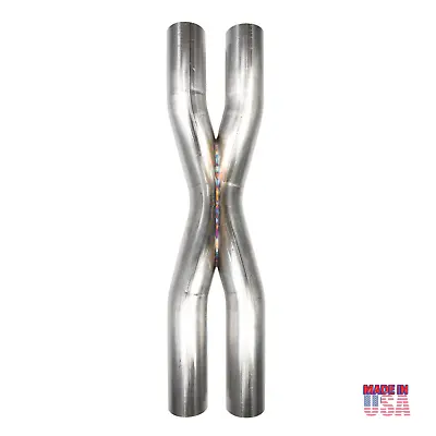 Khaos Motorsports 3  Crossover X-Pipe Tig Welded 304 Stainless Steel SS • $239.99