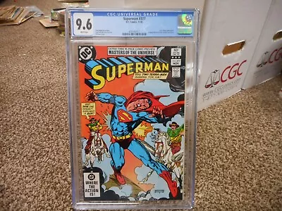 Superman 377 Cgc 9.6 DC 1982 Masters Of The Universe 16 Pg Preview WHITE Pgs NM • $49.99