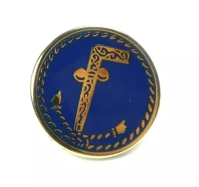 Tubal Cain Two Ball Cane Freemason Master Masonic Hat Jacket Tie Tack Lapel Pin • $12.99