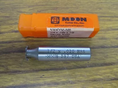 Moon B97 HSS Narrow Key Cutter 1/2  X .020  X 6T Straight Tooth • $30