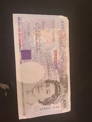 Rare 20 Pound Note BH16146033 • £100