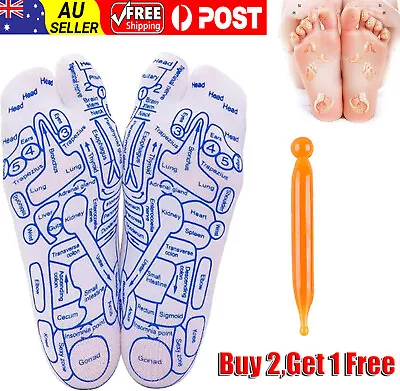 Foot Acupressure Reflexology Massage Socks Anti Slip Breathable Sock Yoga #T • $9.96