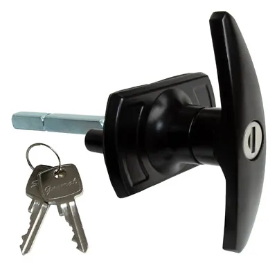 Birtley Garage Door Spares & Parts T Bar Black Lock Handle Canopy Retractable • £14.95