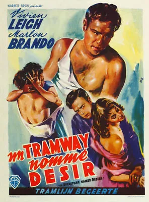 A Streetcar Named Desire Cult Marlon Brando Movie Poster Print • $5.99