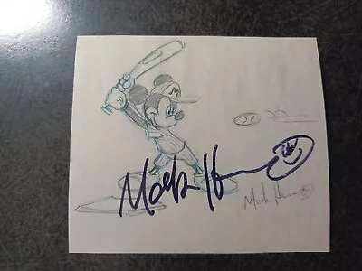 MARK HENN Hand Signed Autograph 4X4 Photo -WALT DISNEY  ANIMATOR MICKEY MOUSE • $3.81