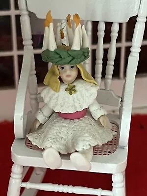 Vintage Polymer Clay Birthday Girl Dollhouse Miniatures 1980s • $19.99