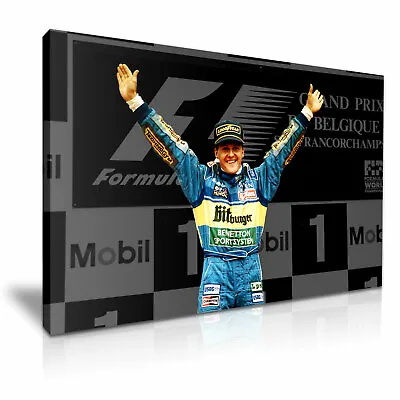 Michael Schumacher F1 Champion Poster Canvas Modern Art ~ 5 Size To Choose • £12.99