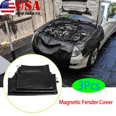 3Pack Magnetic Fender Cover Paint Protector Car Mechanic Work Mat Heavy Duty USA • $27.27