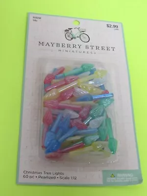 Mayberry Street Miniature 60 Pin Lights Craft Ceramic Xmas Tree Village 1:12 NIP • $9.99