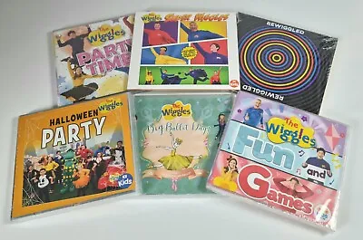 The Wiggles CDs X 6 New Sealed Super Party Rewiggled Ballet Halloween Fun Games • $49.99