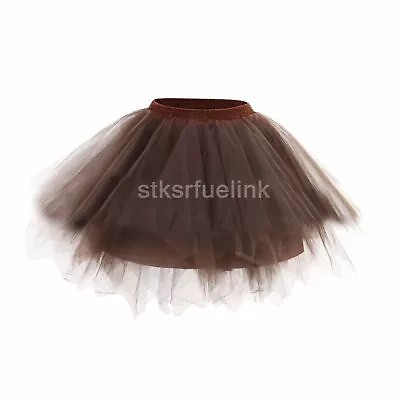 Women Halloween Party Tutu Skirt Pettiskirt Princess  Dance Ballet Mesh Skirt • $11.54