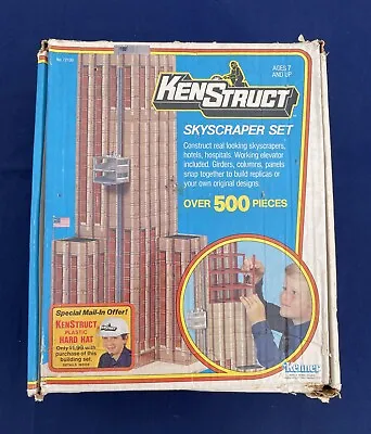 Kenner 1970s Ken Struct Skyscraper Building Erector Construction Set Vintage Toy • $29.99