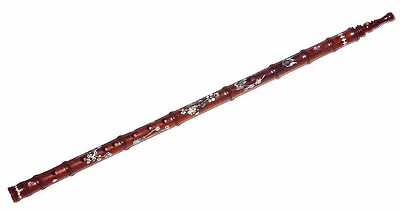 WindSong Rosewood Flute W Pearl Inlay Traditional Asian Fingering Key Of B • $30