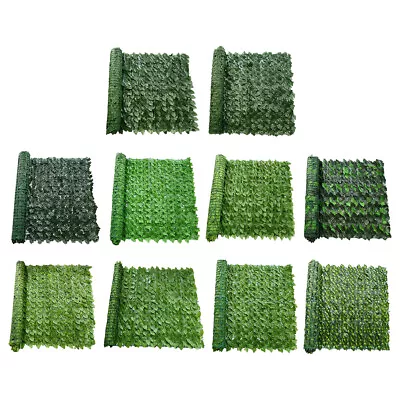 3m Artificial Hedge Fake Ivy Leaf Garden Fence Privacy Screening Roll Wall Panel • £14.99