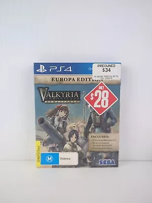 Valkyria Chronicles Remastered - Europa Edition - With Poster (PS4 PAL) • $44.95