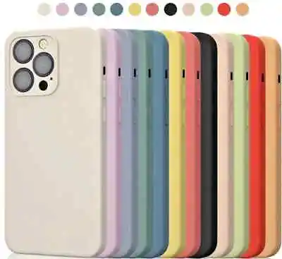 Case For IPhone 15 14 Pro Max Plus 13 11 12 XR 7 8 SE Shockproof Cover Silicone • £2.50