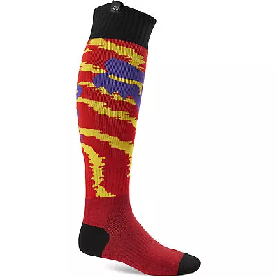 Fox Racing 180 Nuklr Thick Motocross Socks Fluorescent Red Offroad MotoX Padded • $22.95