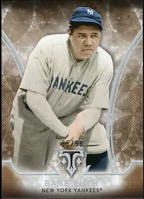 2015 Topps Triple Threads BABE RUTH 1 Yankees GOLD Serial Numbered 95/99 MVP HOF • $12.99