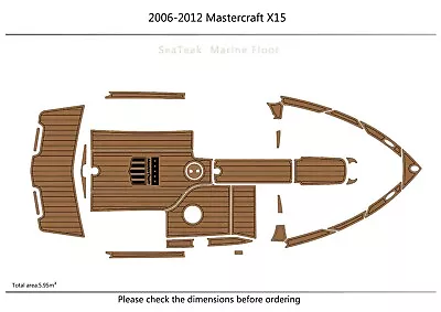 2006-2012 MASTERCRAFT X15  Cockpit Swimming Platform 6mm EVA FAUX Non-slip Mat • $639