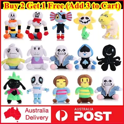 Undertale Plush Toys Papyrus Sans Asriel Temmie Soft Plush Stuffed Doll Kid Gift • $23.36