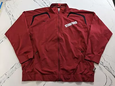 Nike Storm Fit Stanford Cardinal Full Zip Windbreaker Track Jacket Mens 2XL XXL • $35