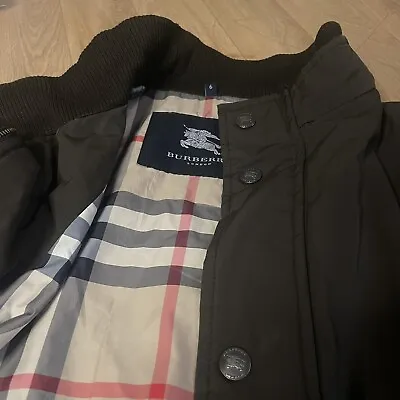 Burberry LONDON Coat WINTER Jacket Nova Chek Cotton POLYURETHANE Brown Size 3XL • $129.94