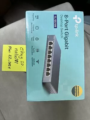 New Sealed TP-LINK TL-SG108 8-Port Gigabit Desktop Switch 10/100/1000Mbps Switch • $25