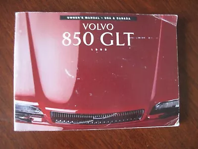 Volvo  1993 850 Glt Owners Manual • $13