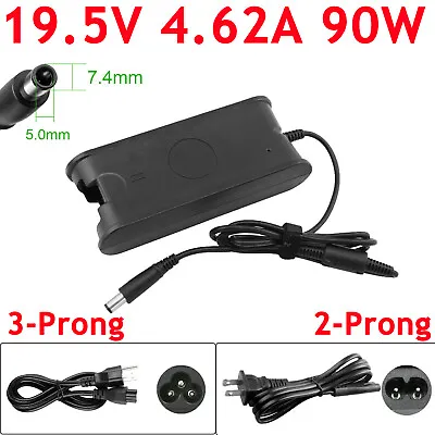 $11.99 • Buy AC Adapter 19.5V 4.62A 90W Charger Power Supply Cord For Dell Laptop 7.4*5.0mm
