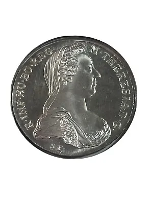 1780-SF Austria 1 Thaler Maria Theresa Large Silver Coin Restrike • $46
