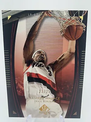 2003-04 Upper Deck SP Rasheed Wallace Extra Limited /25 • $28