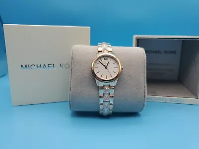 Michael Kors Women's MK6674 Runway Mercer Rose Gold Stainless Steel Watch • $74.77