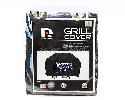 NEW MLB Licensed Tampa Bay Rays Deluxe Vinyl Barbecue Grill Cover Large Fit • $21