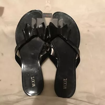 Mixit  Women’s Sandals Shoes Black Size 8  Retail $20 ( TW-1493) • $7.96