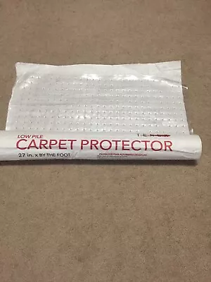 Tenex Low Pile Carpet Protector Office Home 27”x 5’ Clear Vinyl Floor Plastic • $9.99