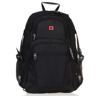 £37.64 • Buy  Swiss Waterproof 15'' Laptop Backpack Travel School Shoulder Bags SW9038 Black