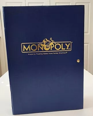 Monopoly Bookshelf Limited Edition Blue Book Collectors Edition Hasbro Classics • $12