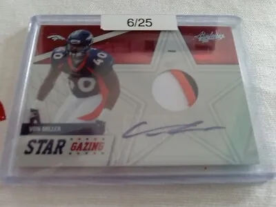 2011 Panini VON MILLER Rookie Star Gazing Auto Mint #/25. • $50