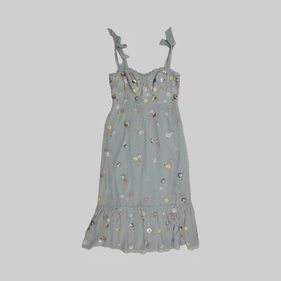£24.99 • Buy Monsoon Mary Embellished Corset Dress Blue Size UK 14