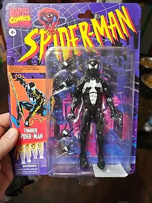 Spider-Man Retro Marvel Legends Symbiote   BLACK SUIT  Spider-Man 6  AF HASBRO • $40