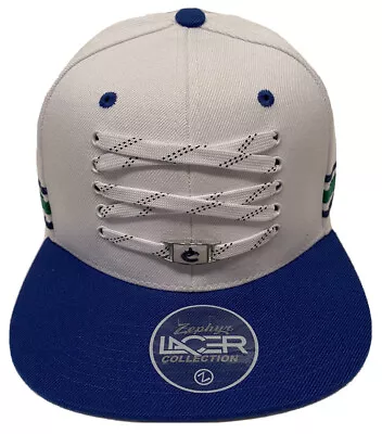 Zephyr NHL Vancouver Canucks Lacer  Locker Room  Flat Bill SnapBack Hat NWT • $99.99