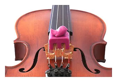 NEW Otto Musica Artino Weighted Purple Bird Violin Viola Practice Mute 4/4 Size • $18.05