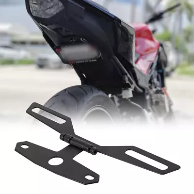 Adjustable Black Tail Tidy Fit For Motorbike Motorcycle License Plate Bracket • $10.70