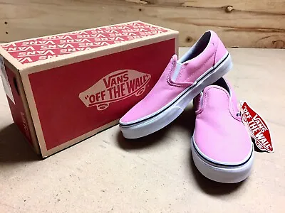 Kids's Vans Classic Slip-On Prism Pink/True White Size 2 • £19.99