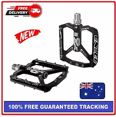 Bicycle Aluminum Alloy Pedals MTB Mountain Road Bike Cycling Flat Pedal 1 Pair • $47.99