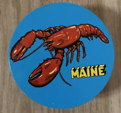 Rare Vintage Pack Of Circular Playing Cards - MAINE - Lobster - Round Cards • $22.40