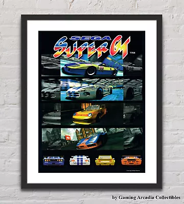 Sega Super GT Arcade Glossy Promo Ad Poster Unframed G4164 • $14.98