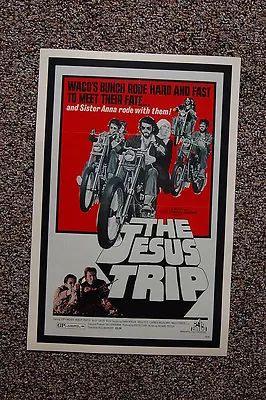 The Jesus Trip Lobby Card Movie Poster Waco's Bunch Rode Hard To Meet There Fate • $4